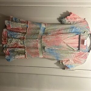 BASHY tie dye drop waist dress